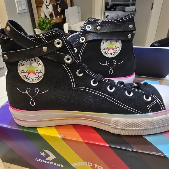 Converse Chuck Taylor All Star Lift Platform High Pride A10218C sz 12 LGBTQIA2S+ - Picture 1 of 16